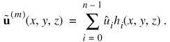 Galerkin projection